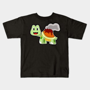 Turtle Volcano Kids T-Shirt